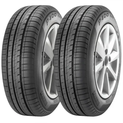 Kit 2 Pneu Aro 15 Pirelli P400 Evo 185/60R15 84H